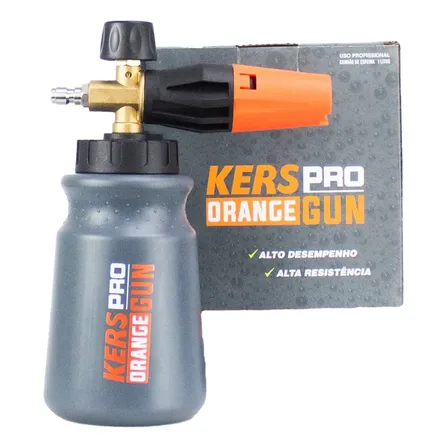Canhão De Espuma Snow Foam Pro Orange Gun De 1l Da Kers