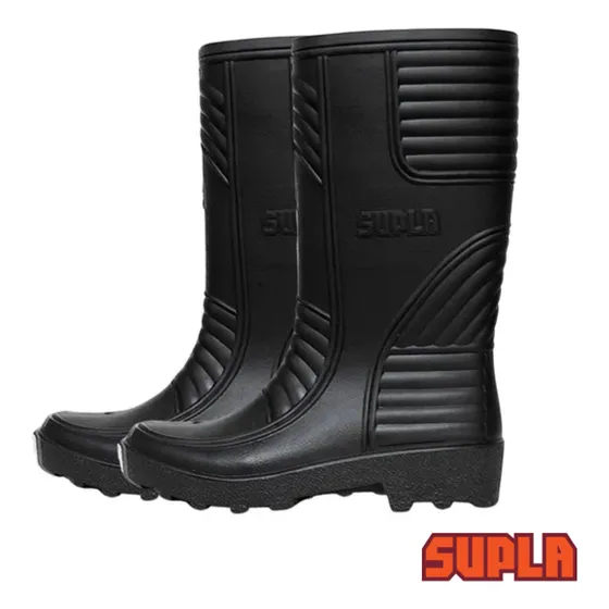 Bota De Caucho Pvc Caña Alta Sin Punta De Hierro