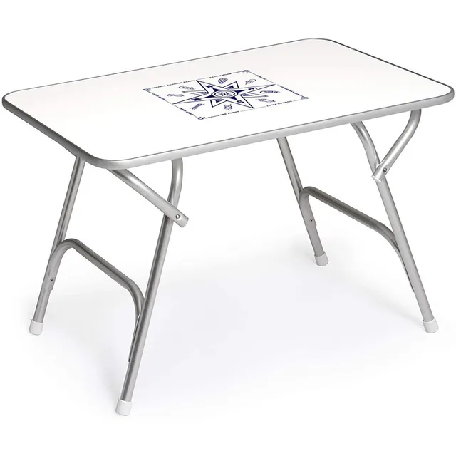 Mesa Aluminio Plegable Náutica Barcos 88 X 60 Cm 