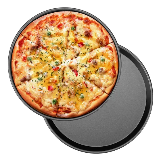 Bandeja Para Hornear Pizza 10  Redonda Antiadherente Pastel