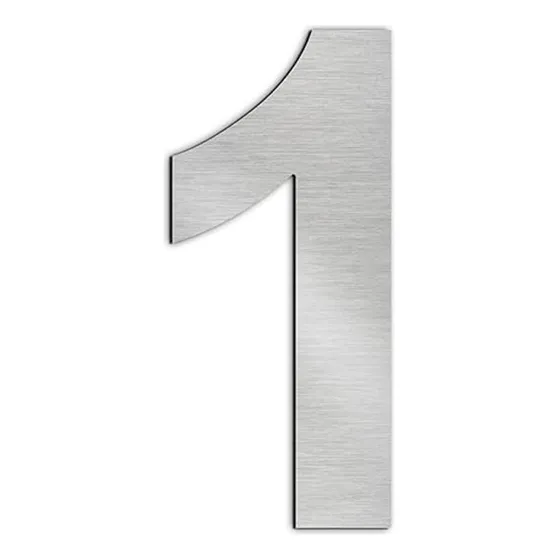 Número Domiciliario 15 Cm Frente Casa Edific Acero Inox 1mm