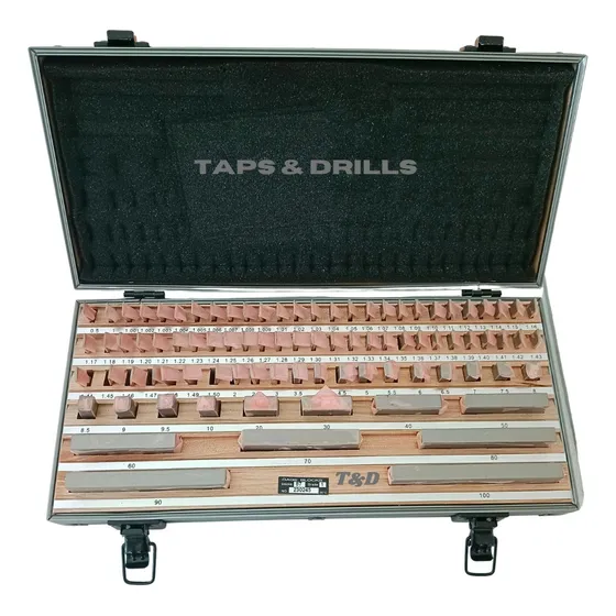Set Bloques De Calibracion / Jgo Block Patron Metrico 87 Pzs