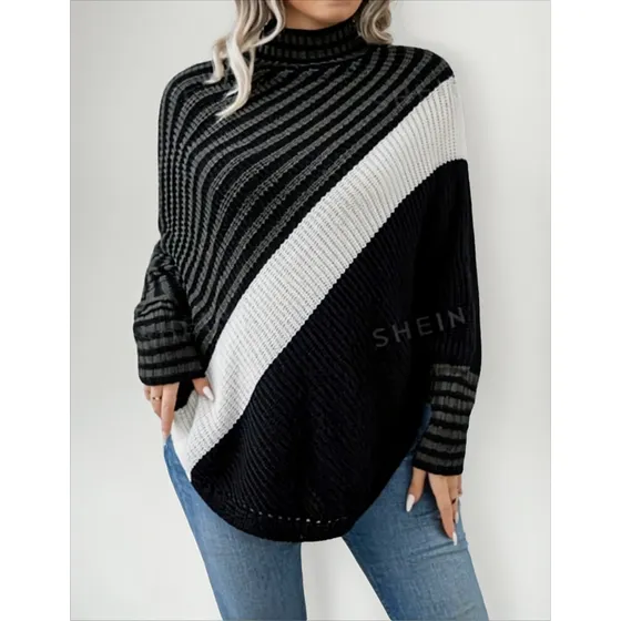 Buzo Dama Plus Size Talle Oversize Hasta 3xl Negro Y Blanco