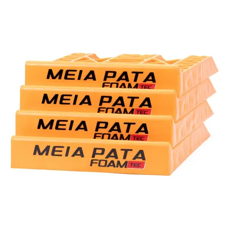 Meia Pata Kit 4 Rampa Foamtec Piso Comum Laranja Laranja