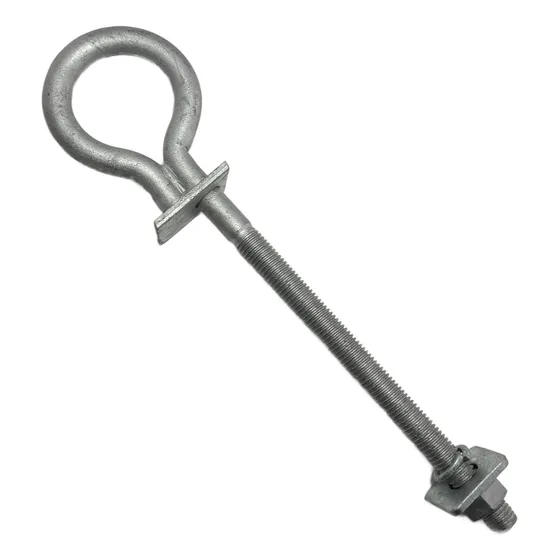 Perno Ojo Acero Galvanizado Poste 5/8 X 9 Con Tuerca/golilla