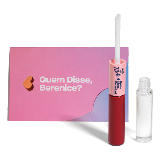 Combo Qdb 7belo: Batom Duo Gloss Vermelho Exclusivo 8ml + Ca Combo Qdb 7belo: Batom Duo Gloss Vermelho Exclusivo 8ml + Ca