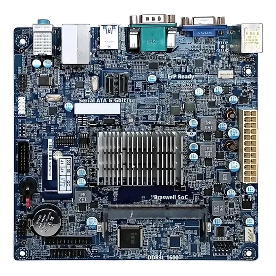 Placa Mãe Ipx3060e Com Celeron J3060 1,6ghz Ddr3l Hdmi Oem Cor Azul