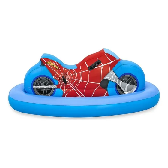 Flotador Moto Spiderman Niño Piscina Montable Inflable