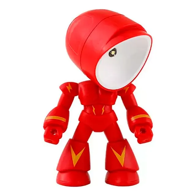 Lámpara Robot Escritorio Velador Infantil Luz Led 24480