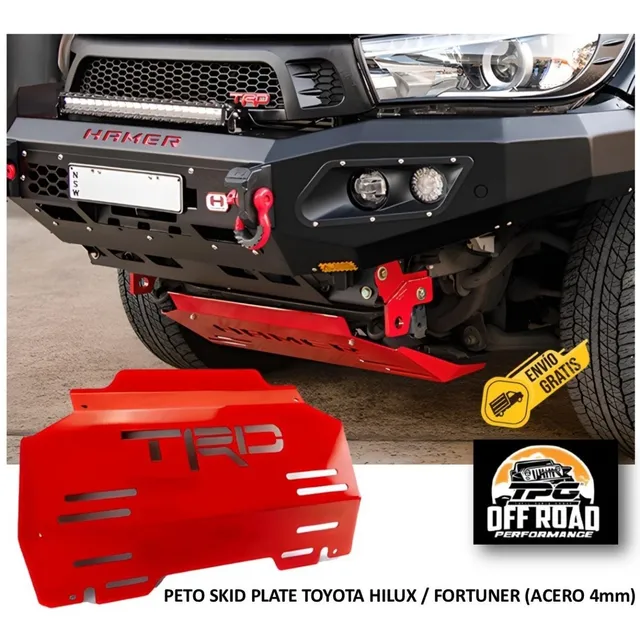 Peto Skid Plate Toyota Hilux / Fortuner (acero 4mm) Tpg