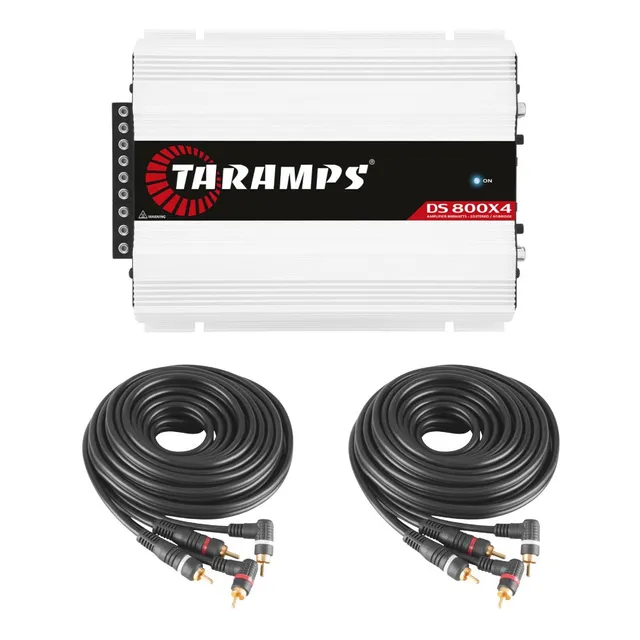 Taramps 4 Canais Ds 800x4 800w Rms 2 Ohm Potencia 2 Cabo Rca