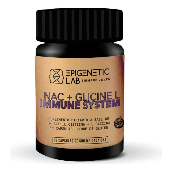 Nac + L Glicina X 60 Capsulas 600 Mg Sin Tacc Epigeneticlab Sabor Sin Sabor