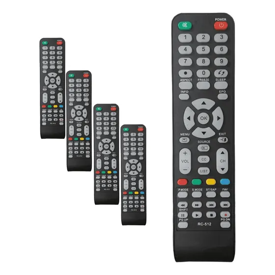 Kit 5 Controle Remoto Compátivel Tv Cce Led Lcd Ln39g Ln32g