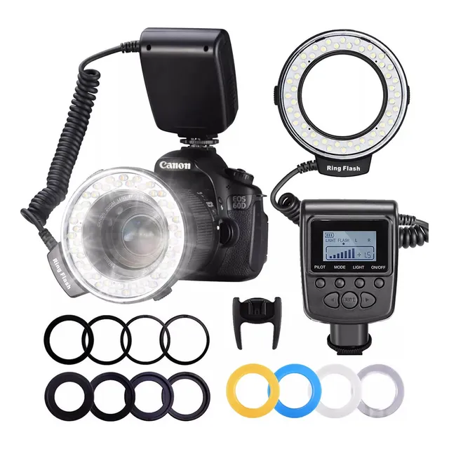 Q Linterna De Anillo Led Macro Rf-550d 48