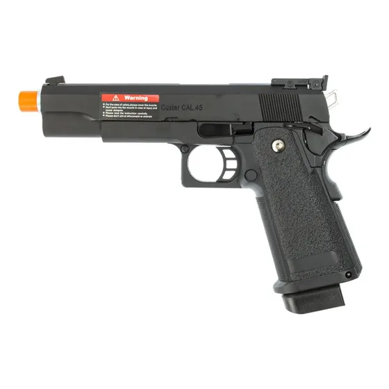 Pistola De Airsoft Gbb 1911 Custer 6mm Slide Metal - Tag