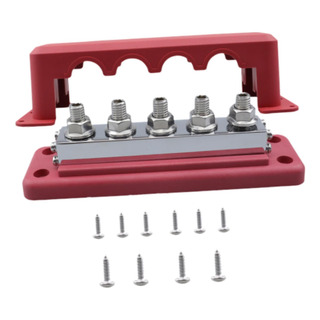 Distribuidor De Energía Con Barra Colectora, Rojo Distribuidor De Energía Con Barra Colectora, Rojo