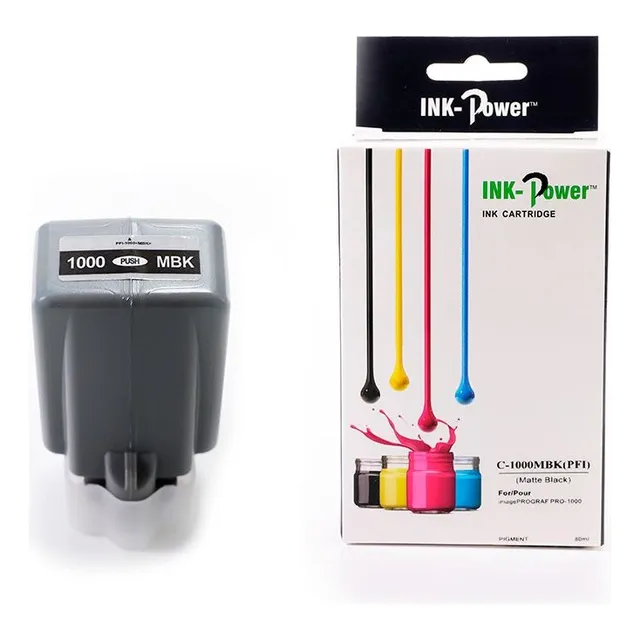 Tinta Pfi-1000 Mbk Compatible Con Imageprograf Pro-1000 Tinta Negro