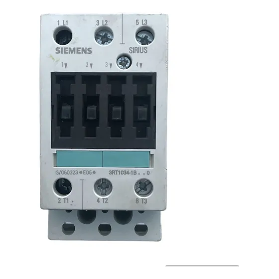 Contactor Siemens 3rt1034 1b...bobina 24vdc C/contactos Aux