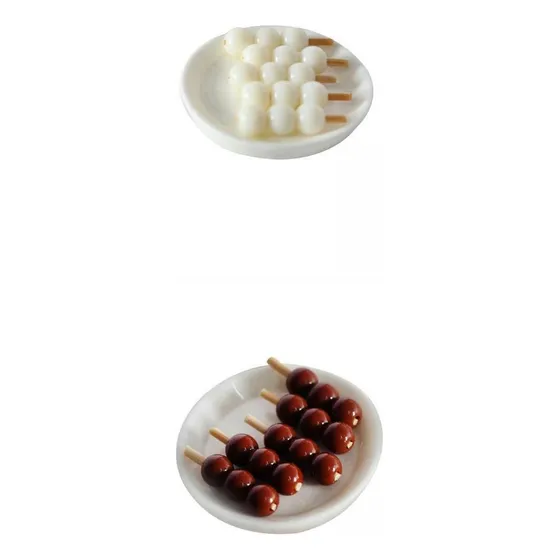 1/12 Casa De Bonecas Mini Alimentos Modelo Brinquedo Branco
