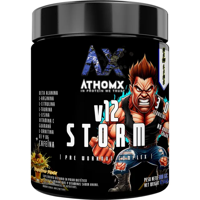 Pre Work V12 Storm Athomx Anana X 300 Gr Explosivo Fuerte