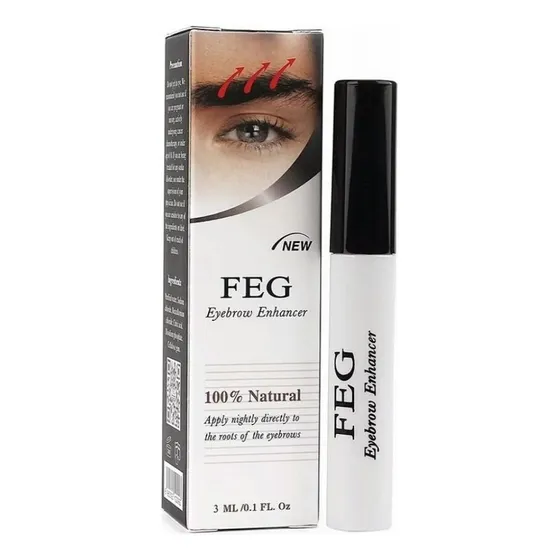 Gel Para Sobrancelhas Feg Alongamento Rimel Bigode Natural Volume Crescimento Eyebrow Enhancer De 3 Ml/3 G Cor Incolor