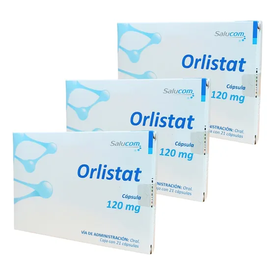 Orlistat 120 Mg Caja 21 Cápsulas Pisa Laboratorios 3 Pack