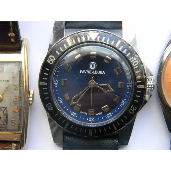 Reloj Pulsera Cuerda Antiguo Suizo Y Otro