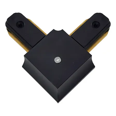 Conexão L Preto Trilho Eletrificado Galaxyled Led Teto Quadrado 127/220v