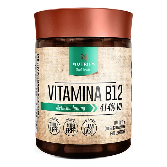 Nutrify Vitamina B12 414% Vd - 120 Cápsulas