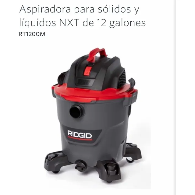 Ridgid 12 Gal Nueva Versión Gris 5 Hp