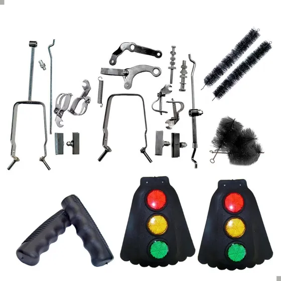 Kit Bike Antiga Barra Circular Monark Freio Varao Acessorios