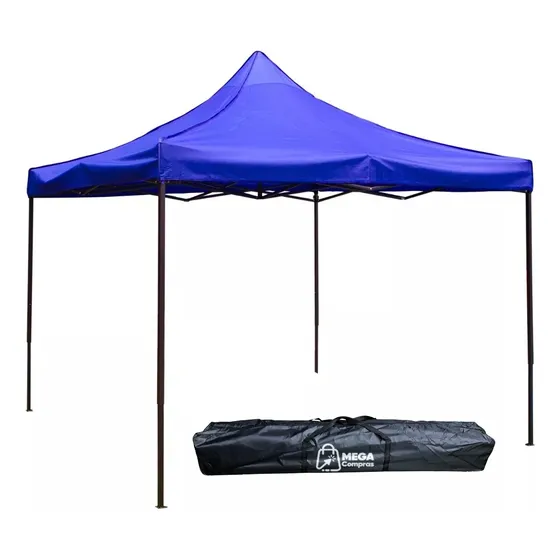 Tenda Praia impermeavel Mega Compras T 3x3m Articulado cor Azul