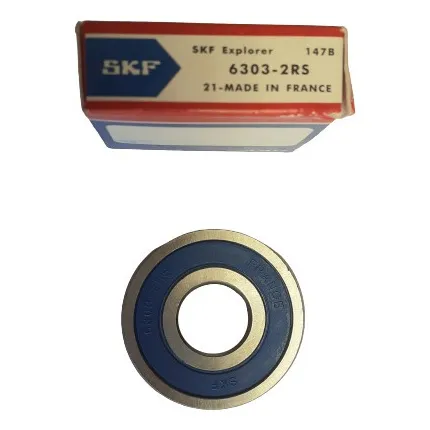 Rodamiento 6303 2rs Sello De Goma Skf Original 
