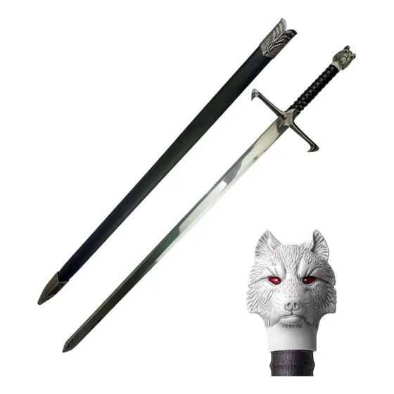 Espada Jon Snow Lobo Game Of Thrones Got Colecionável Aço