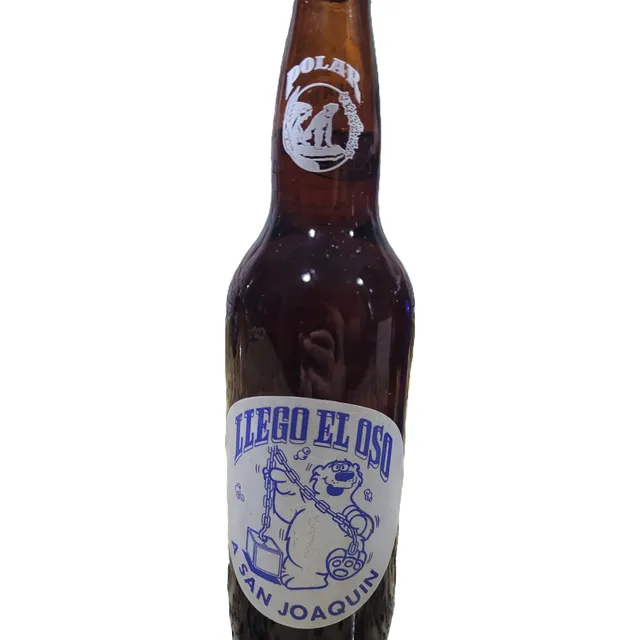 Cerveza Conmemorativa Llegó El Oso Polar A San Joaquín 1975