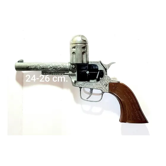 Revólver Vaquero Metal Ponyboy 26 Cm. Funciona A Fulminantes