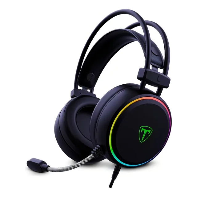 Headset Gamer T-dagger Sona Rgb T-rgh304 - Black- Sonido 7.1