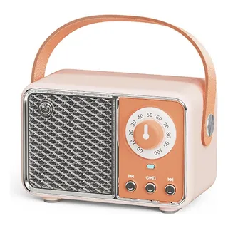 Altavoz Bluetooth Retro, Pequeño Y Lindo Altavoz Vintage Con Altavoz Bluetooth Retro, Pequeño Y Lindo Altavoz Vintage Con
