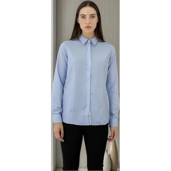 Camisa Quebec Vancouver Mujer Celeste