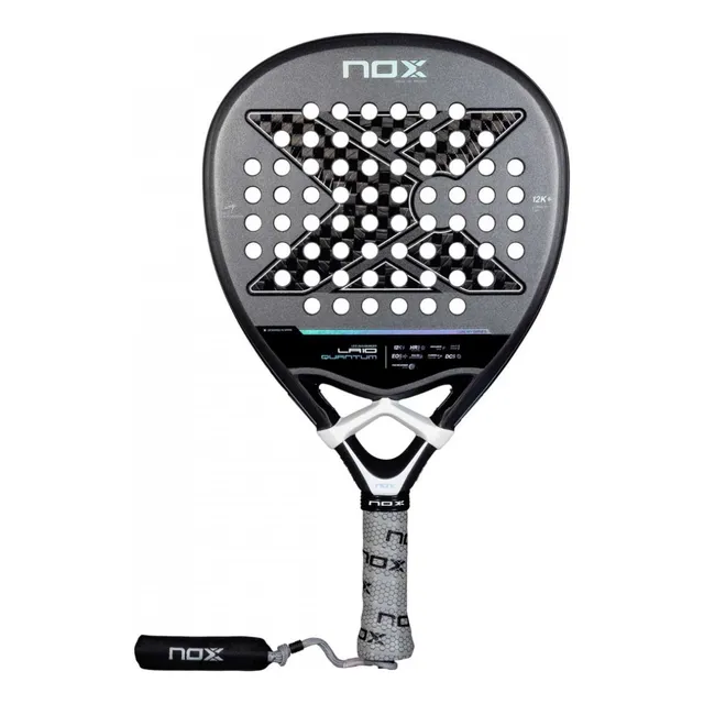 Pala De Pádel Nox La10 Quantum 12k Leo Augsburger Color Negro