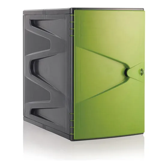 Locker modular Estra color verde con 45 centímetros de ancho práctico y seguro