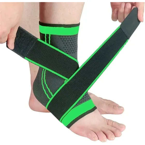 Tobillera Deportiva Compresión Doble Soporte Ajustable