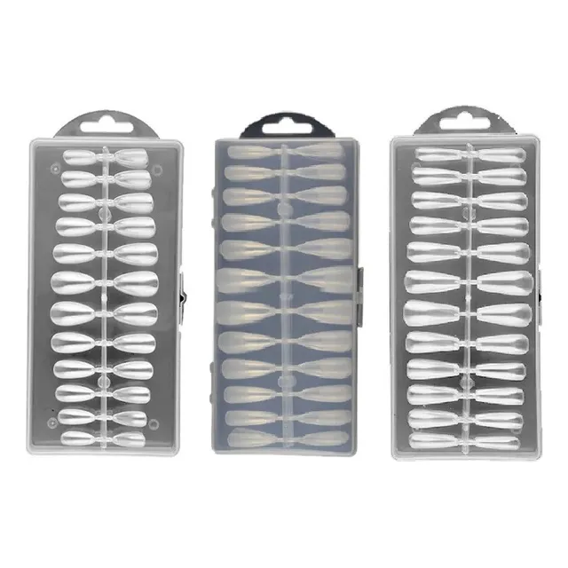 720 Uñas Press On 3 Cajas Cada Una Coffin, Stiletto Y Almond