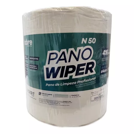 Pano Wiper N50 Limpeza Profissional ? Branco ? Nobre