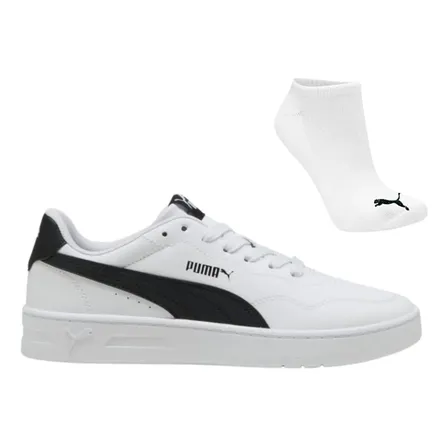 Kit Tênis Feminino Puma Court Lally Original E Meia