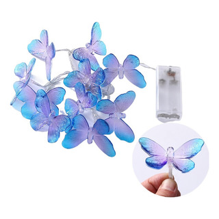 Luz De Mariposa Led, Luz De Color Decorativa 1,5m 10 Luces 4 Luz De Mariposa Led, Luz De Color Decorativa 1,5m 10 Luces 4