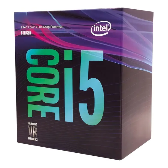 Processador gamer Intel Core i5-8400 BX80684I58400 de 6 núcleos e 4GHz de frequência com gráfica integrada