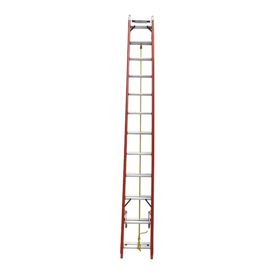 Escalera Dielectrica Extensible 20 Escalones + Apoya Poste