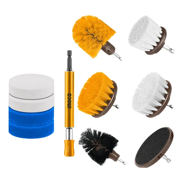 Set De Escobillas Para Taladro 11 Piezas Ingcowcb1101