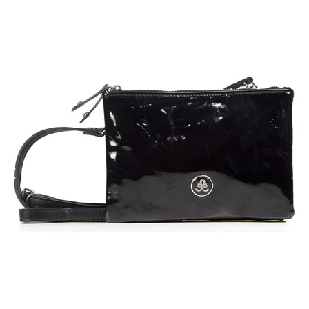 Bandolera Bolso De Fiesta Mujer Citadina Moda Doble Cierre Color Bernarda Negro Charol Bandolera Bolso De Fiesta Mujer Citadina Moda Doble Cierre Color Bernarda Negro Charol